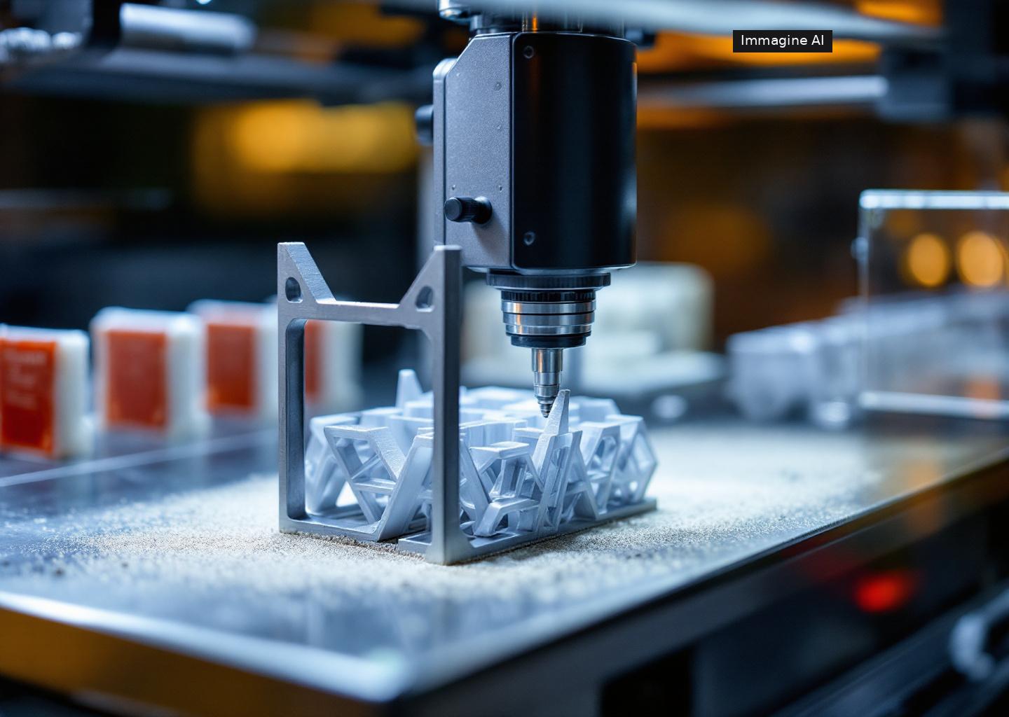 Sistema di ispezione stampa 3d con AI durante il controllo dei livelli stampati