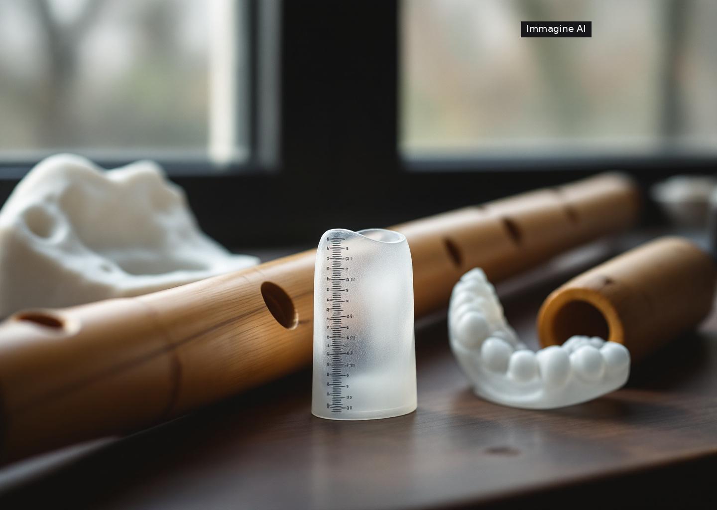 Guida embouchure digitale stampata in 3D per musicista di strumenti a fiato