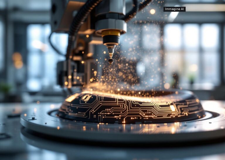 Circuiti stampati 3d depositati su superficie curva con tecnologia aerosol mist