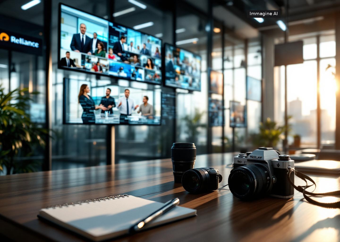 Grafica sull'uso di reliance ai media per innovare contenuti e pubblico