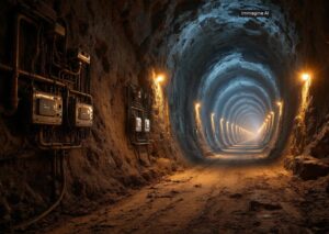 Batteria diamante nucleare per sensori in miniera e infrastrutture
