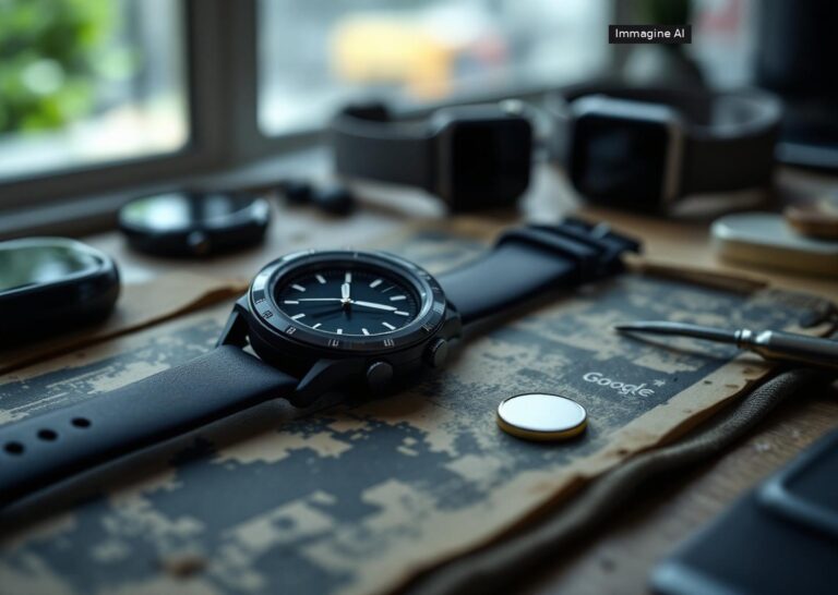 Fitbit Edge batteria sostituibile mostrata in un render del nuovo smartwatch