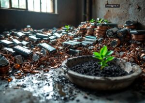 Impianto per recupero metalli batterie con processo senza chimica