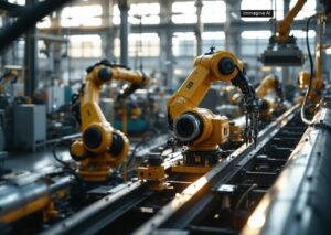 Robot modulari industriali di CaliperAI per ispezione nel manifatturiero