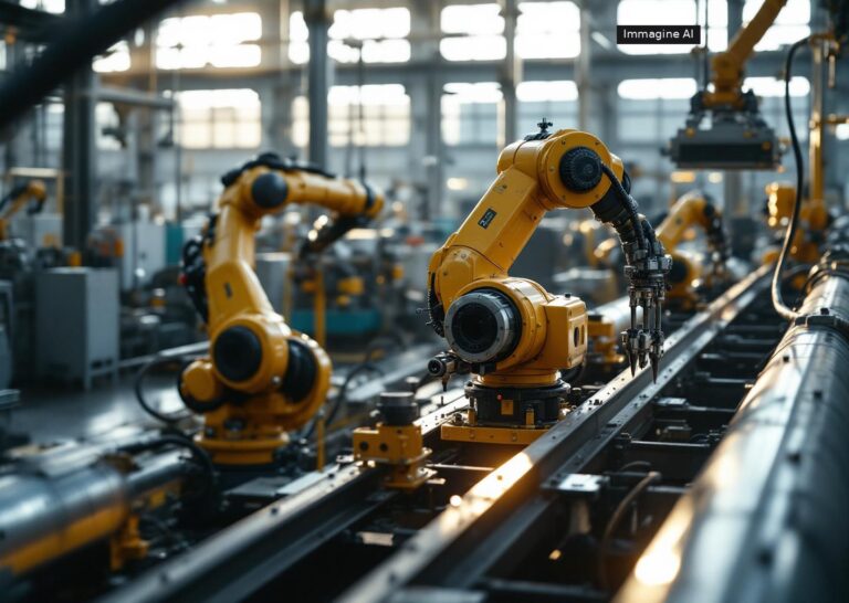 Robot modulari industriali di CaliperAI per ispezione nel manifatturiero
